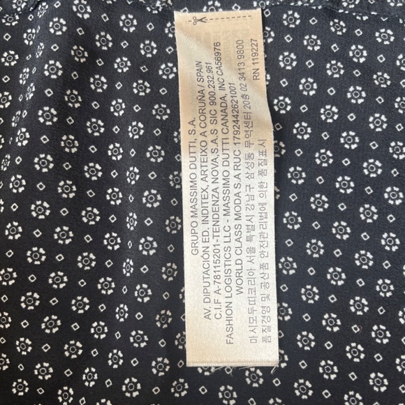 MASSIMO DUTTI Calidad Silk Tiny Floral Print Casual Workwear Tank Top Blouse 4 - Picture 9 of 9